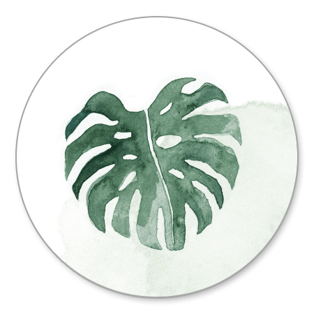 Sluitzegel botanisch blad